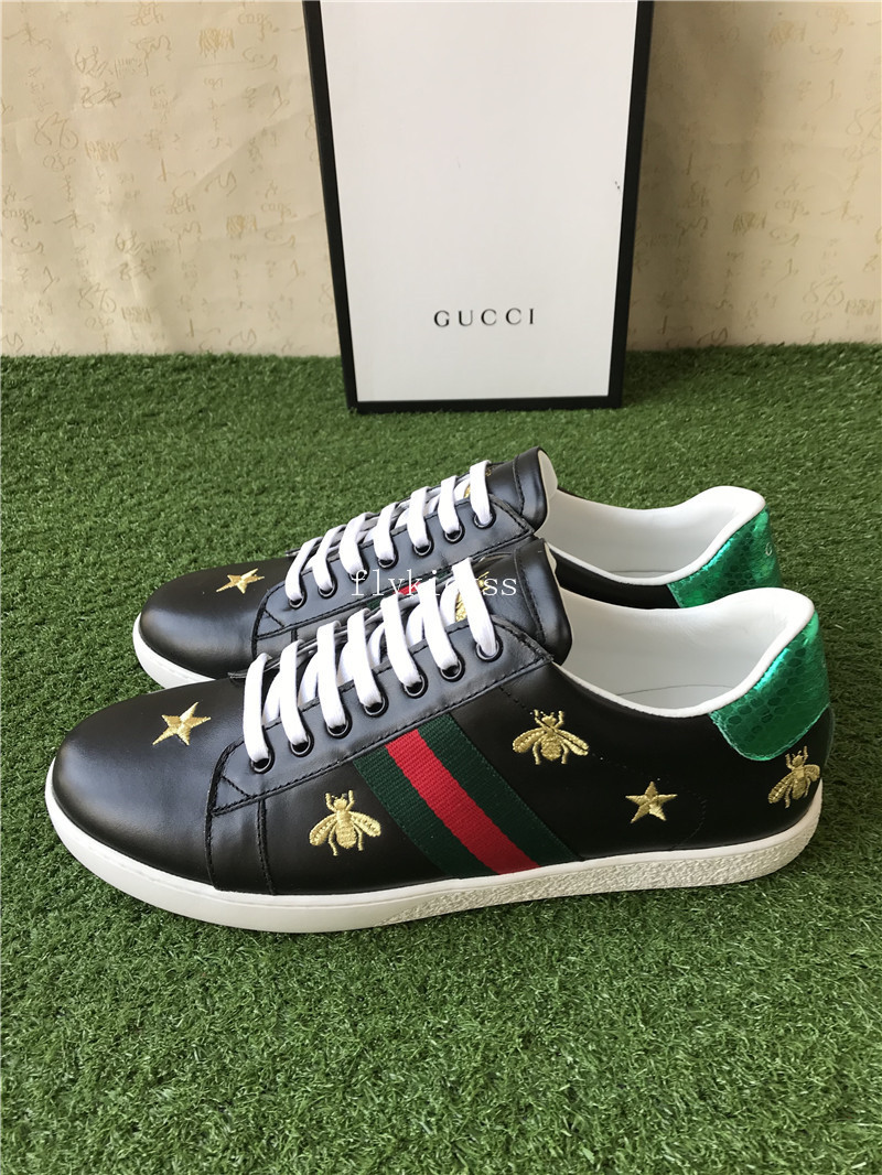 GC Ace Embroidered Sneaker Black Bee